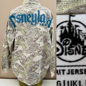 DISNEYLAND Resort DISNEY Spirit Jersey Tropical PALM LEAF Jacket NWT Large
